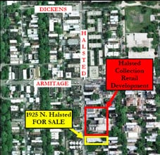 1923-1925 N Halsted St, Chicago, IL - AERIAL  map view