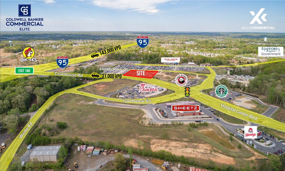 Courthouse Rd & Florida Rock Dr, Stafford, VA à vendre - Photo du bâtiment - Image 1 de 2
