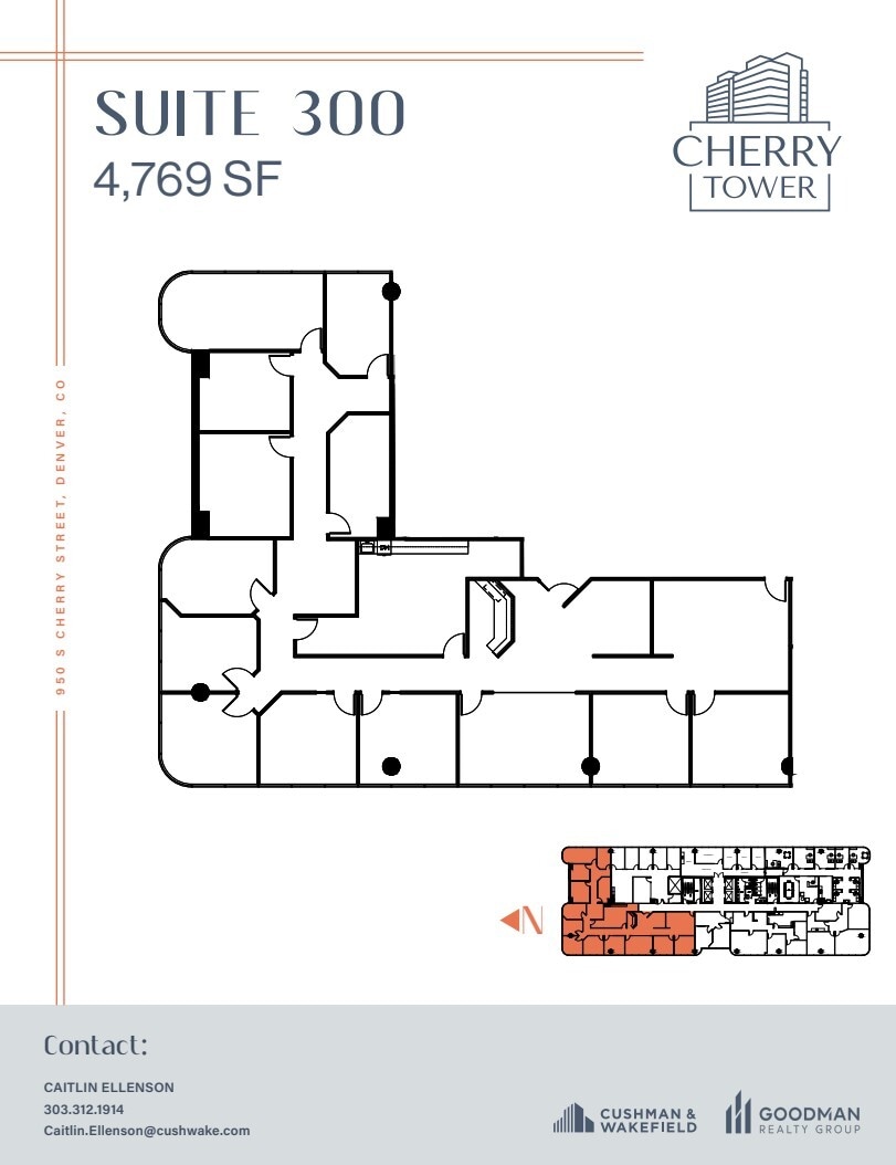 950 S Cherry St, Denver, CO for lease Floor Plan- Image 1 of 1