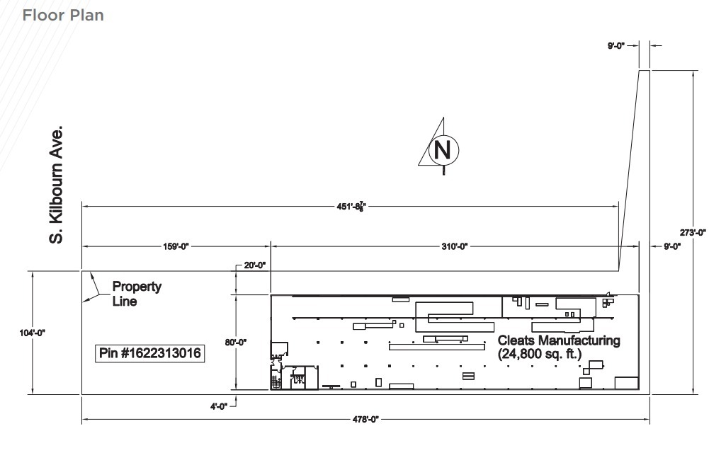 1855 S Kilbourn Ave, Chicago, IL à louer Plan d  tage- Image 1 de 1