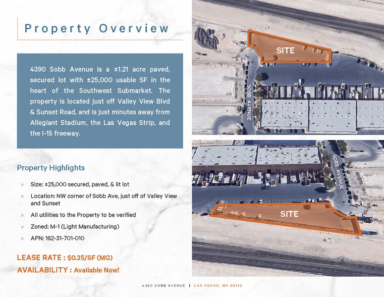 NW Sobb St & Hinson St, Las Vegas, NV for lease - Other - Image 2 of 3