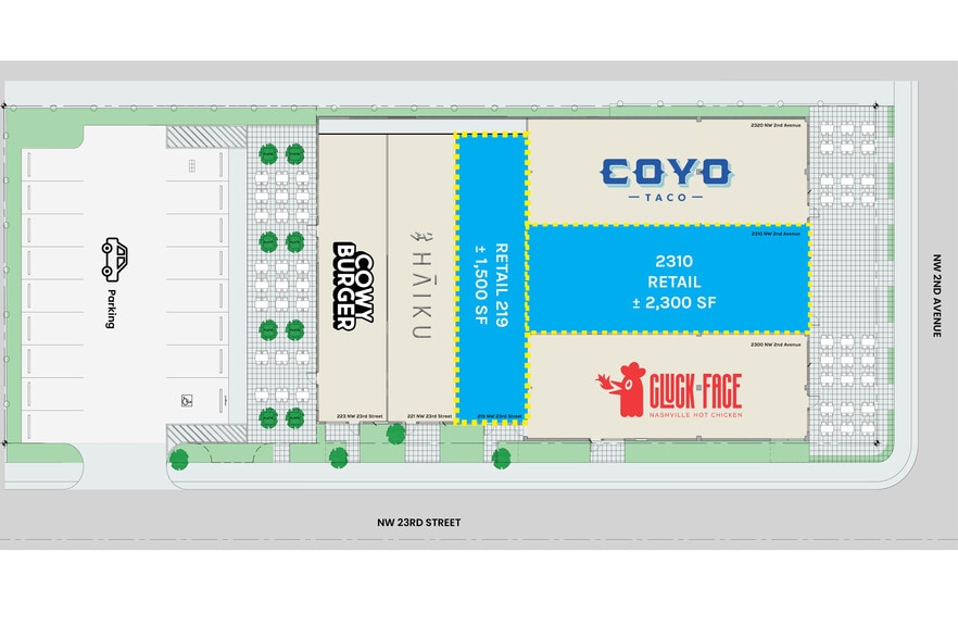 2300 NW 2nd Ave, Miami, FL for lease - Site Plan - Image 3 of 4