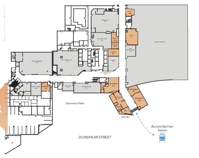 595 Burrard St, Vancouver, BC à louer Plan de site- Image 1 de 1