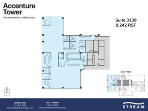 500 W Madison St, Chicago, IL à louer Plan d  tage- Image 1 de 1