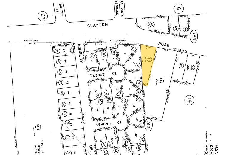 1844 Clayton Rd, Concord, CA à vendre - Plan cadastral - Image 2 de 3