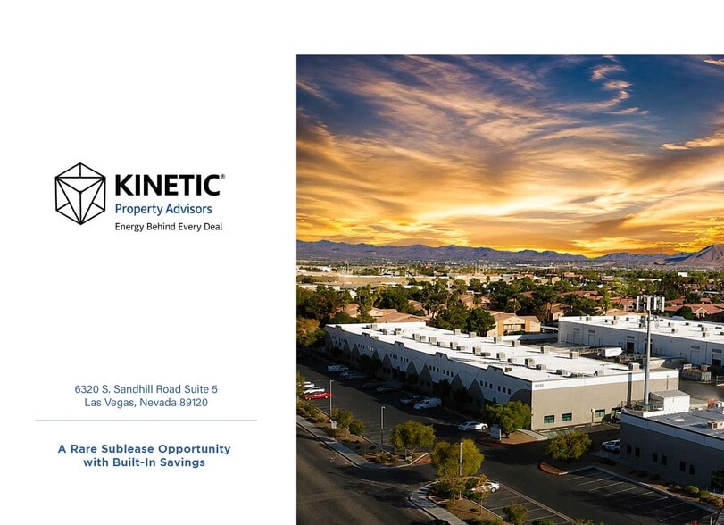 6320 S Sandhill Rd, Las Vegas, NV for lease - Building Photo - Image 1 of 14