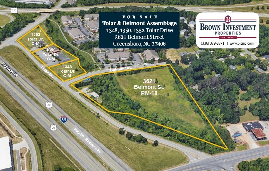 1348 Tolar 3621 Belmont Assemblage portfolio of 4 properties for sale on LoopNet.ca - Aerial - Image 1 of 6