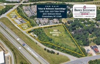 1350 Tolar Dr, Greensboro, NC - Aérien  Vue de la carte