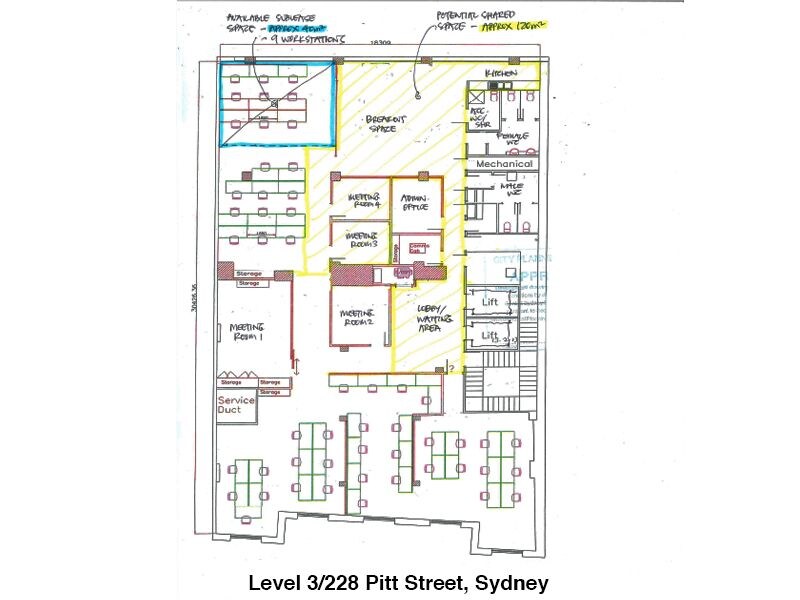 226-230 Pitt St, Sydney for lease Floor Plan- Image 1 of 7