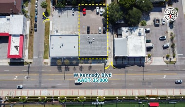 1108 W Kennedy Blvd, Tampa, FL - AERIAL  map view