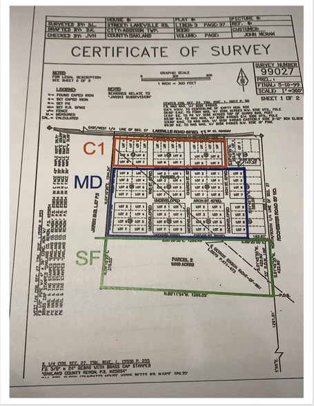 507 Lakeville Rd, Addison Twp, MI for sale - Site Plan - Image 2 of 3