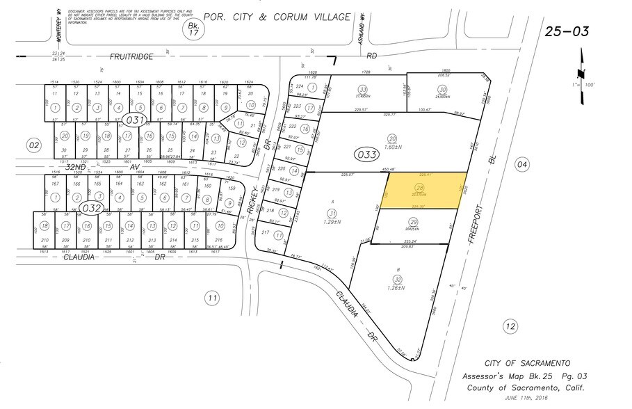 5618 Freeport Blvd, Sacramento, CA à vendre - Plan cadastral - Image 2 de 5