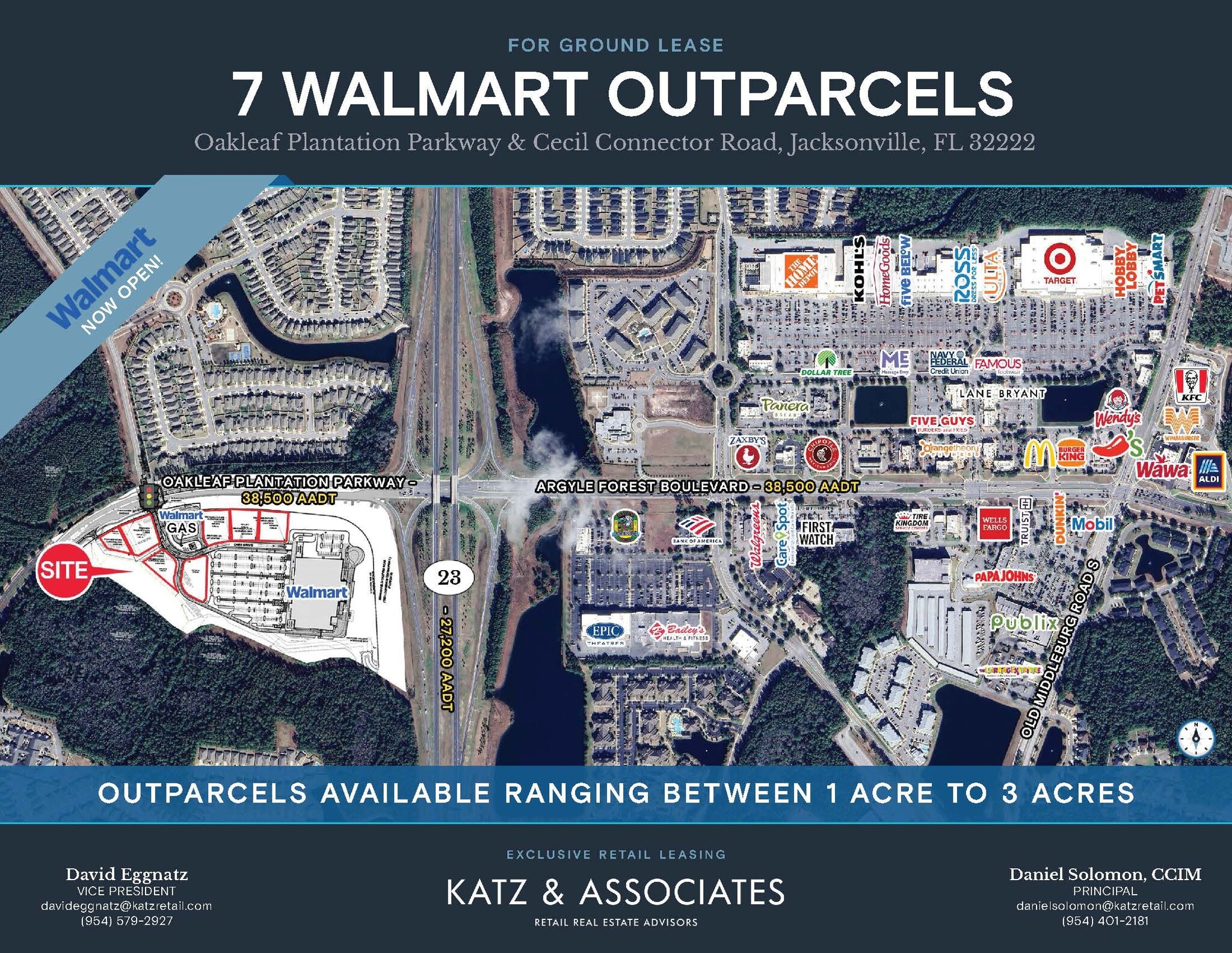 SWC Oakleaf Plantation Pky & Cecile Commerce Center Pk, Jacksonville, FL for lease Primary Photo- Image 1 of 3