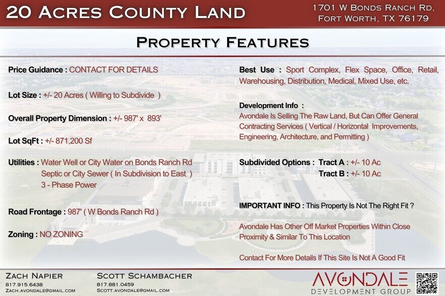 1701 Bonds Ranch Rd, Fort Worth, TX à vendre - Autre - Image 3 de 9