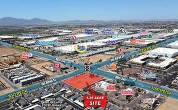 Hard Corner Pad Available, Tolleson, AZ - Aerial  map view - Image1