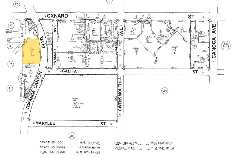 5959 Topanga Canyon Blvd, Woodland Hills, CA for lease - Plat Map - Image 2 of 9