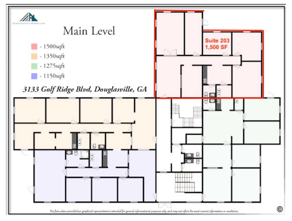 3133 Golf Ridge Blvd, Douglasville, GA à louer Plan d’étage- Image 1 de 1