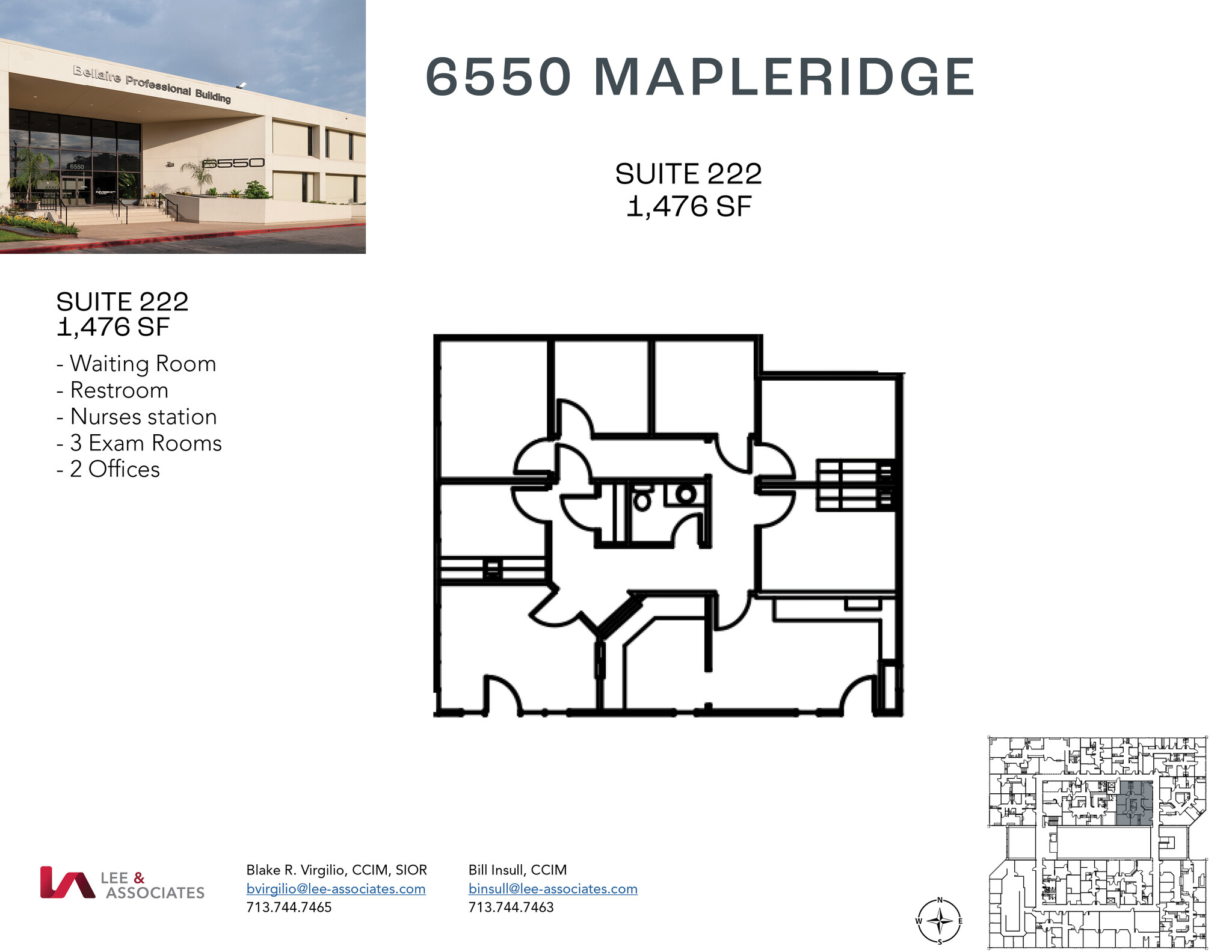 6550 Mapleridge St, Houston, TX à louer Plan d’étage- Image 1 de 1