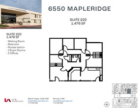 6550 Mapleridge St, Houston, TX à louer Plan d’étage- Image 1 de 1