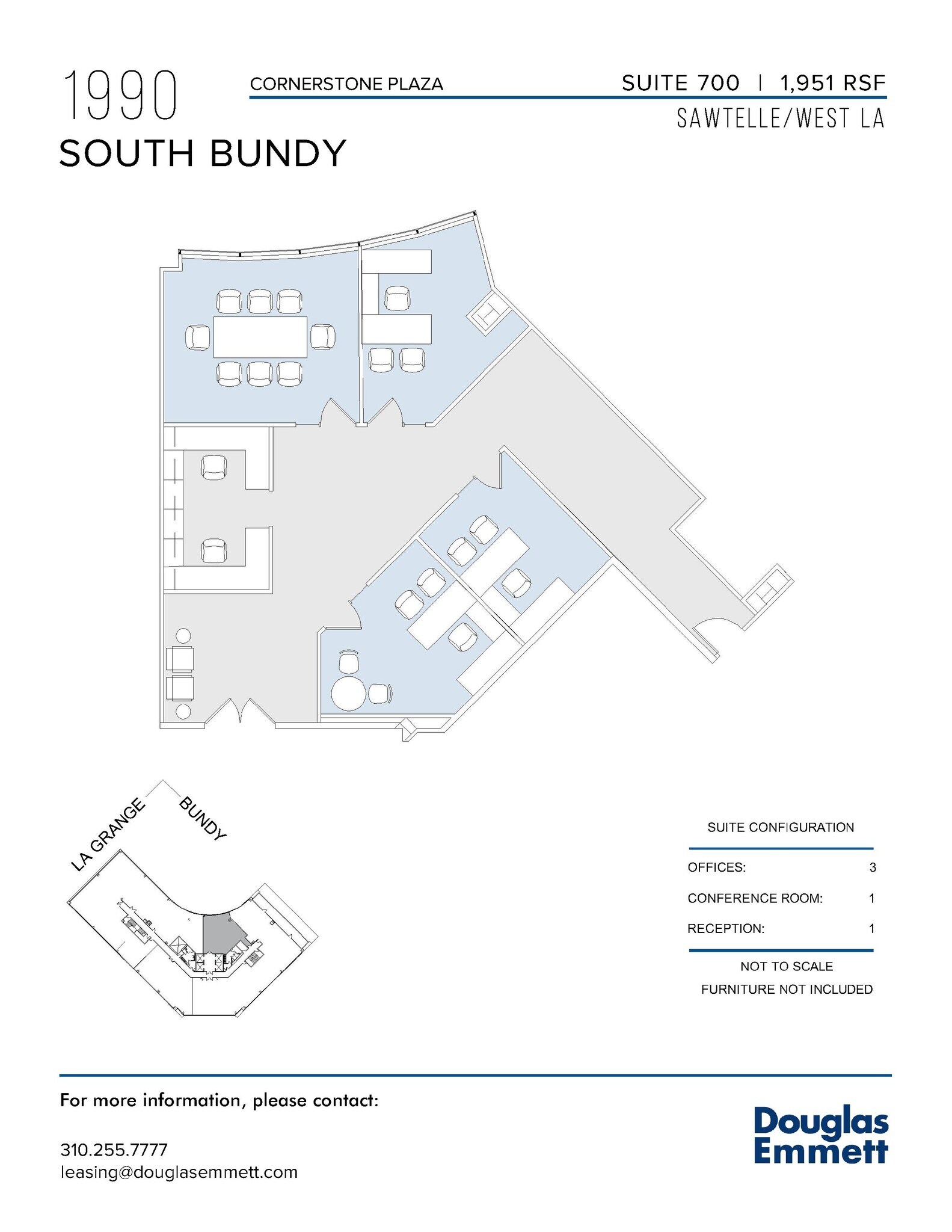 1990 S Bundy Dr, Los Angeles, CA à louer Plan d  tage- Image 1 de 1