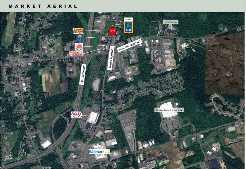 151 Prospect Hill Rd, East Windsor, CT for lease - Aerial - Image 3 of 4