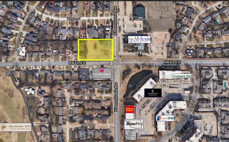 6401 N Pennsylvania Ave, Nichols Hills, OK à vendre - Aérien - Image 1 de 1