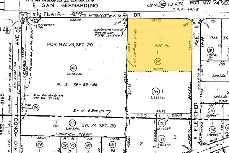 9550 Flair Dr, El Monte, CA à louer - Plan cadastral - Image 2 de 2
