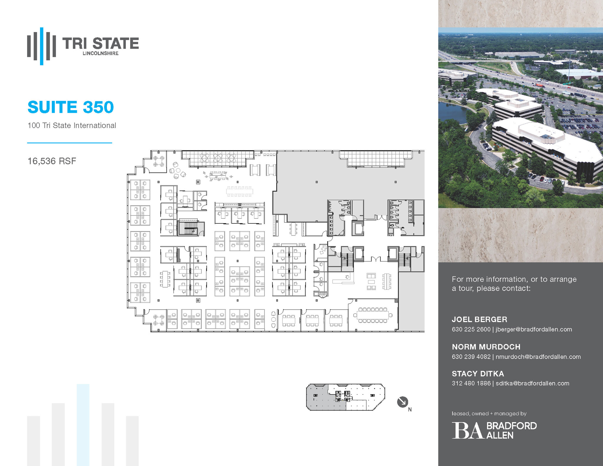 300 Tri State International, Lincolnshire, IL à louer Plan d’étage- Image 1 de 1