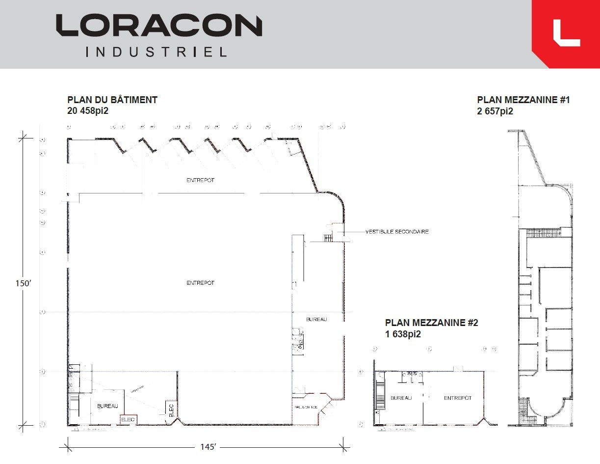 9900 Boul Louis-H.-La Fontaine, Montréal, QC for lease Floor Plan- Image 1 of 6