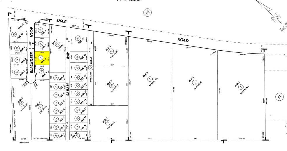43114 Black Deer Loop, Temecula, CA à louer - Plan cadastral - Image 2 de 4