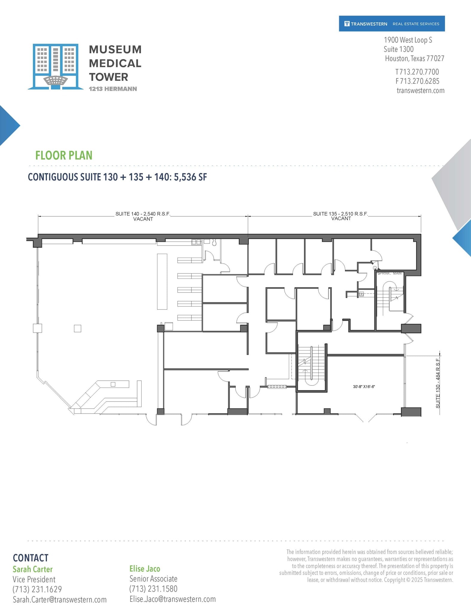 1213 Hermann Dr, Houston, TX à louer Plan d’étage- Image 1 de 1