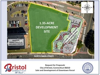 More details for Map 30 Lot 3 North Main Street/Hope Street, Bristol, CT - Land for Sale