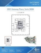 2033 Gateway Pl, San Jose, CA à louer Plan d’étage- Image 1 de 1