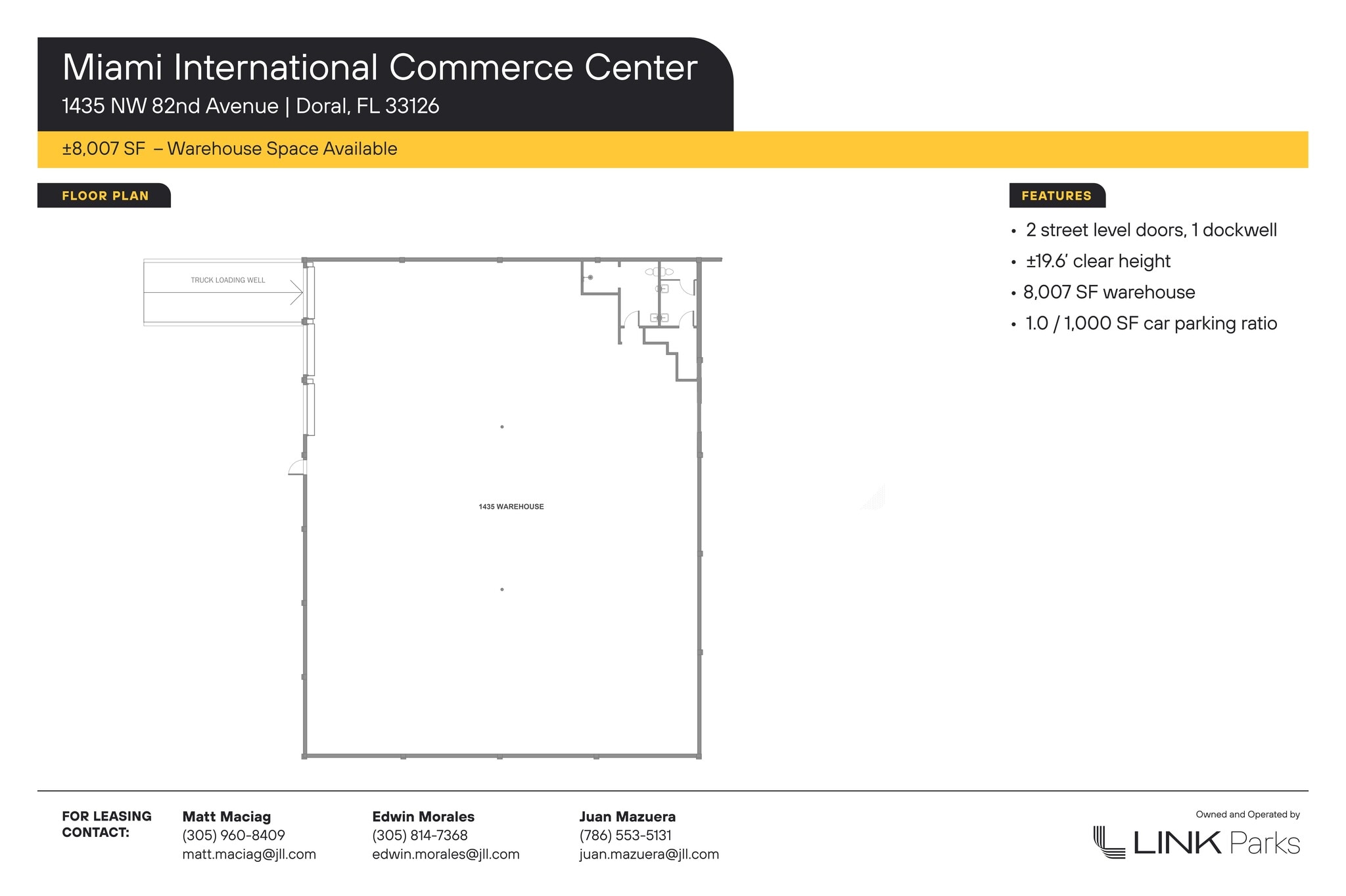 7950-7966 NW 14th St, Miami, FL à louer Plan de site- Image 1 de 1
