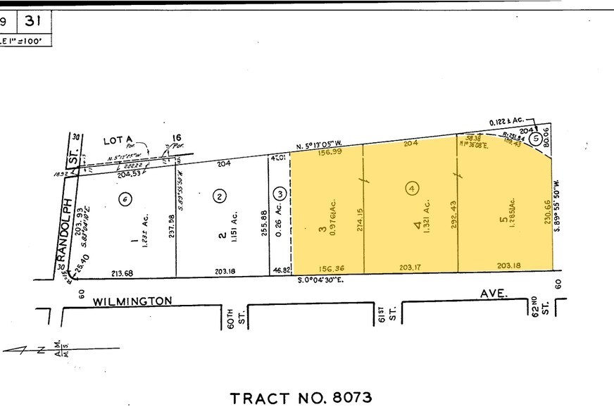 6100 S Wilmington Ave, Huntington Park, CA à vendre - Plan cadastral - Image 2 de 9