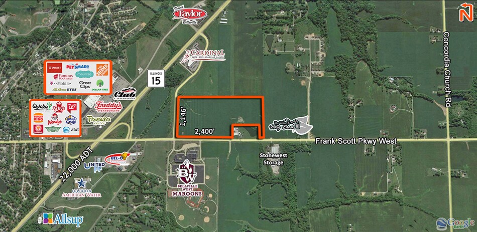 4204 Frank Scott Pkwy W, Belleville, IL à vendre - Photo du bâtiment - Image 2 de 2