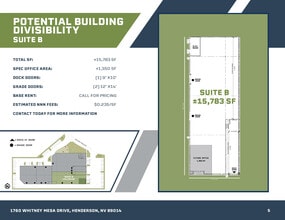 1760 Whitney Mesa Dr, Henderson, NV for lease Floor Plan- Image 2 of 4