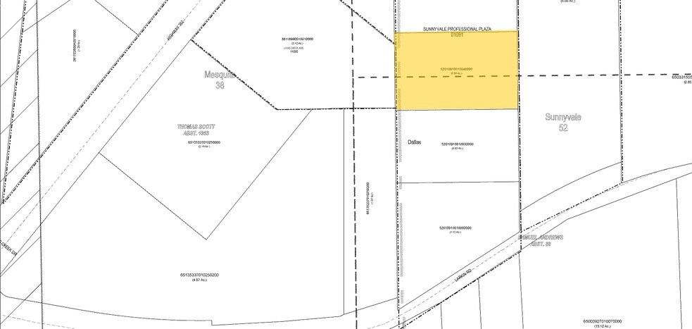 412 S Collins Rd, Sunnyvale, TX à vendre - Plan cadastral - Image 2 de 4