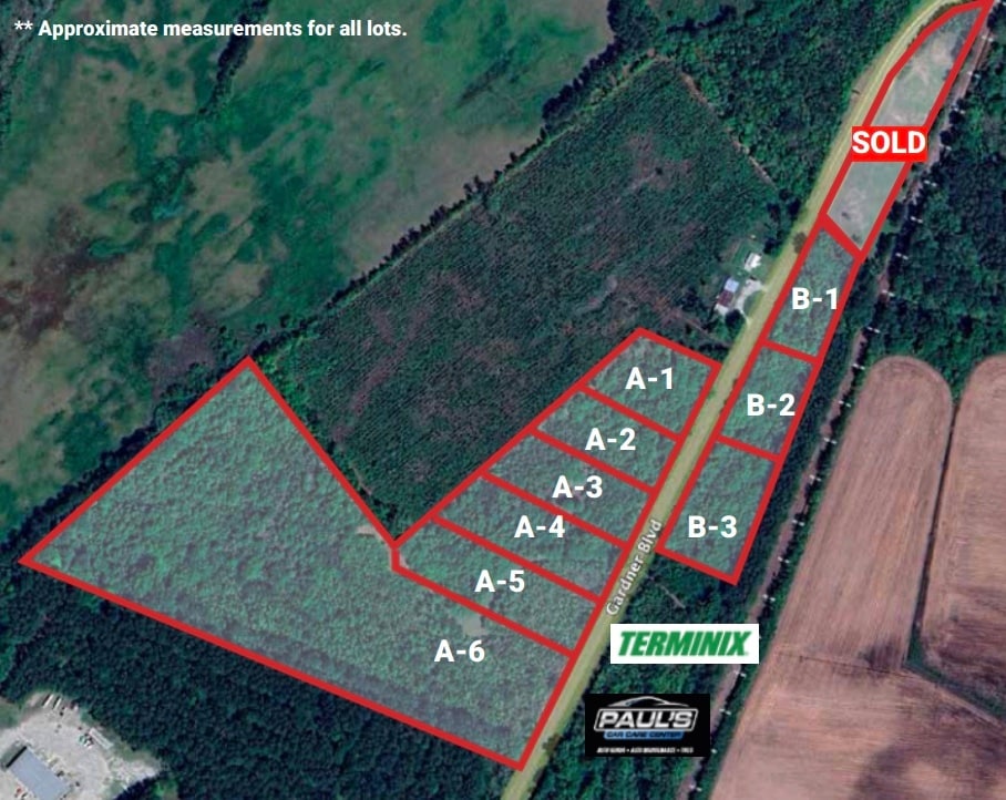 Gardner Boulevard, Holly Hill, SC for sale Plat Map- Image 1 of 2
