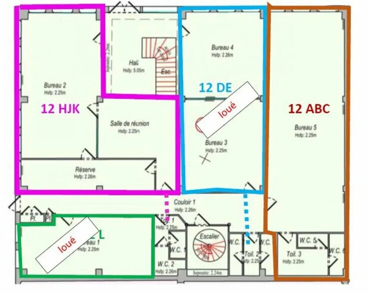 Bureau dans Genay à louer - Plan d’étage - Image 1 de 8