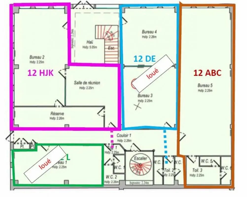 Bureau dans Genay à louer Plan d’étage- Image 1 de 9