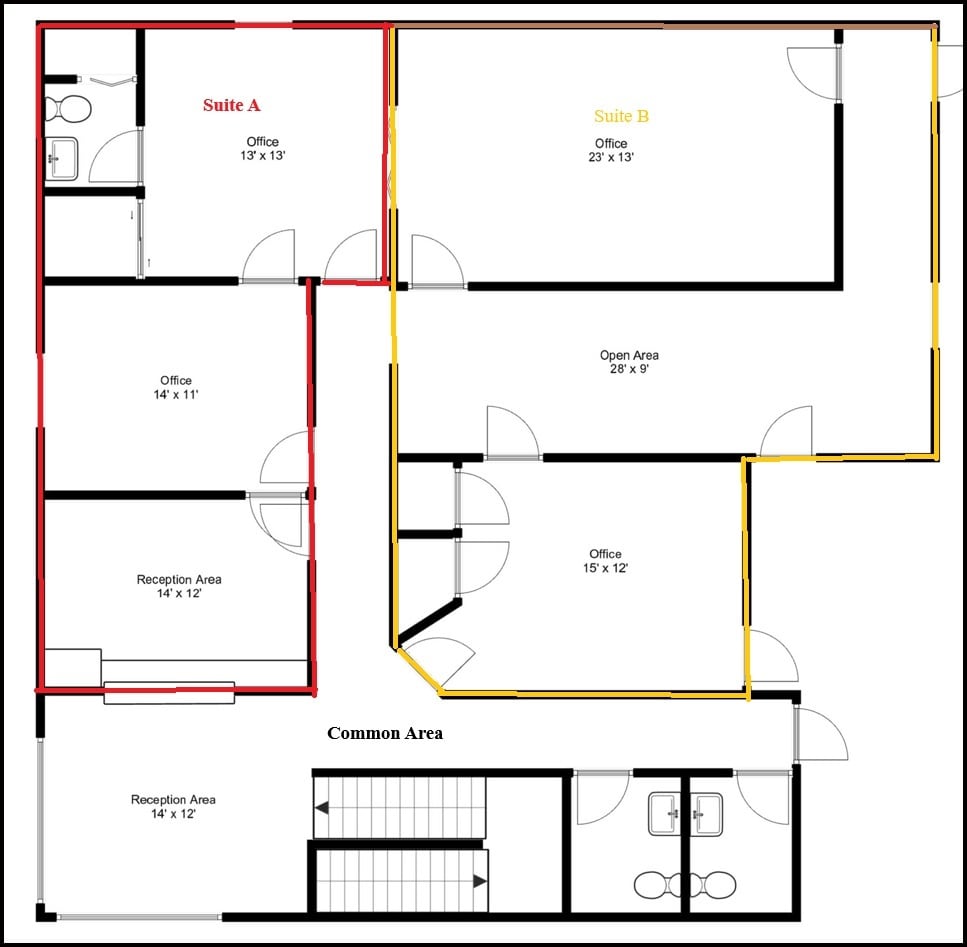 510 N Collins St, Joliet, IL à louer Plan d’étage- Image 1 de 1