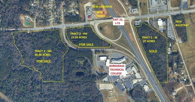 Plus de détails pour I-75, Exit 22, North Valdosta Rd Tracts – Terrain à vendre, Valdosta, GA