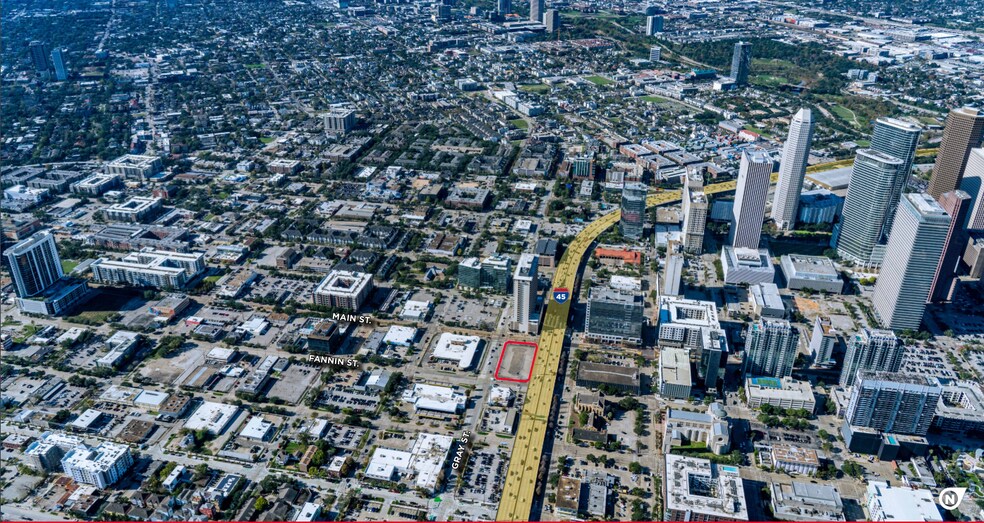 2017 Main St, Houston, TX à vendre - Aérien - Image 3 de 4