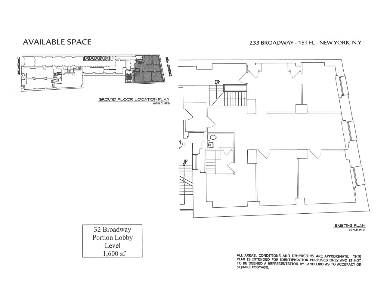 32 Broadway, New York, NY à louer Plan d  tage- Image 1 de 1