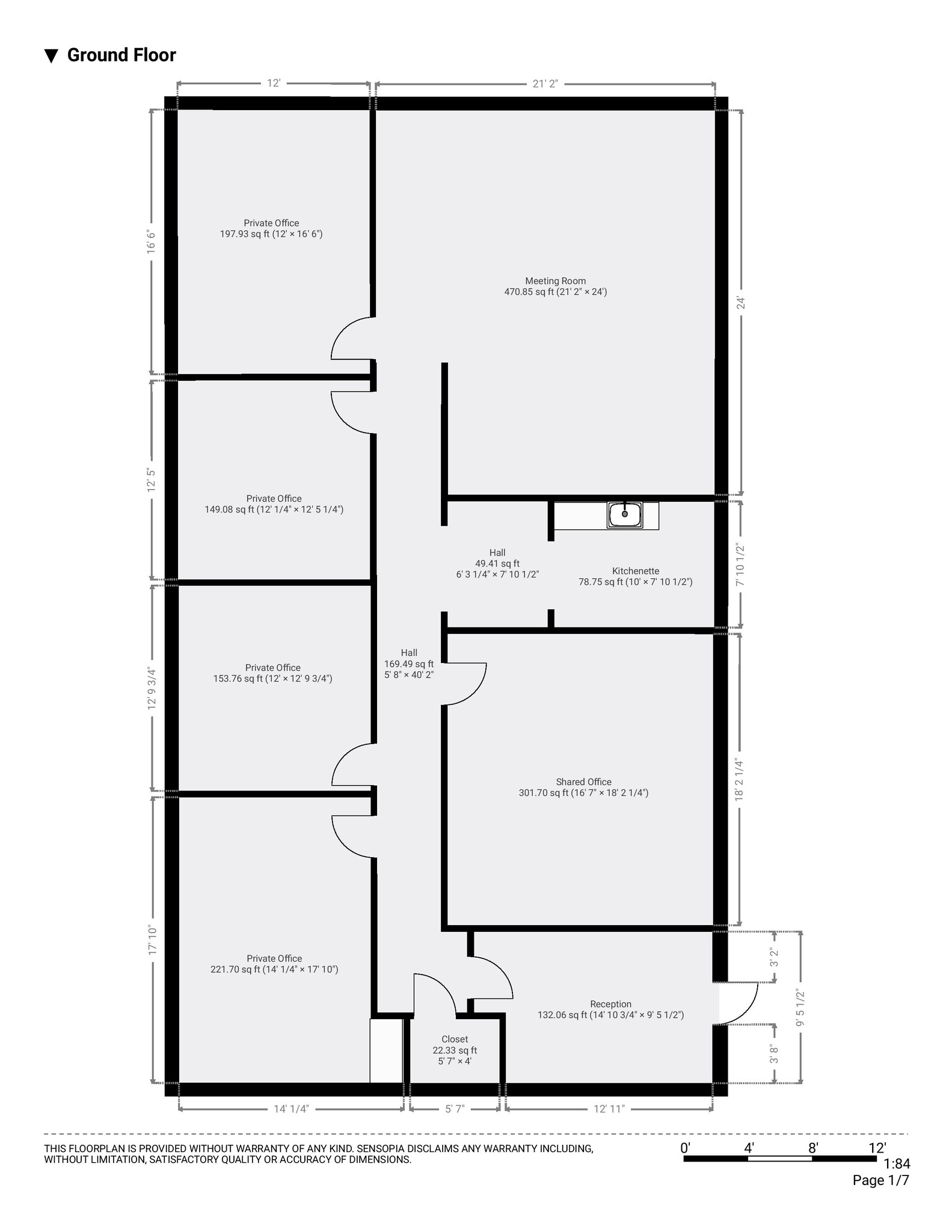 190 Congress Park Dr, Delray Beach, FL à louer Plan d  tage- Image 1 de 1