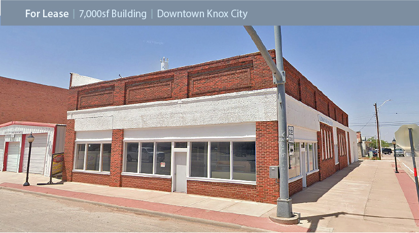 100 Central, Knox City, TX for lease - Building Photo - Image 1 of 5