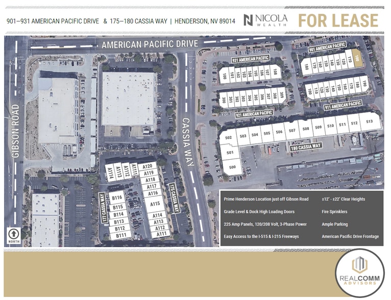 901 American Pacific Dr, Henderson, NV for lease - Site Plan - Image 2 of 3