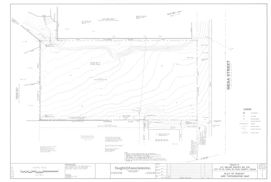6500 N Mesa St, El Paso, TX for lease - Plat Map - Image 3 of 5