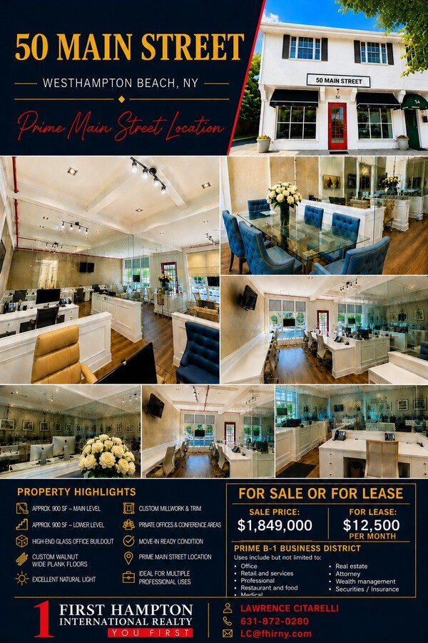 50-70 Main St, Westhampton Beach, NY 11978 - Unité D -  - Photo intérieure - Image 1 of 10